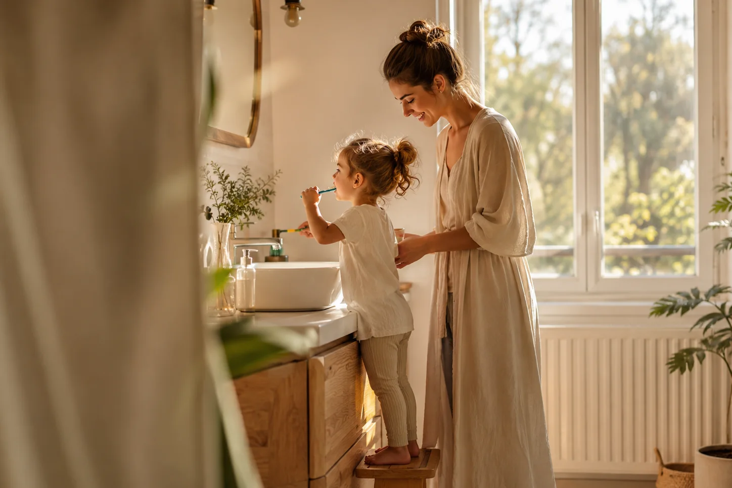Die Abendroutine, die auch mit mehreren Kindern trägt